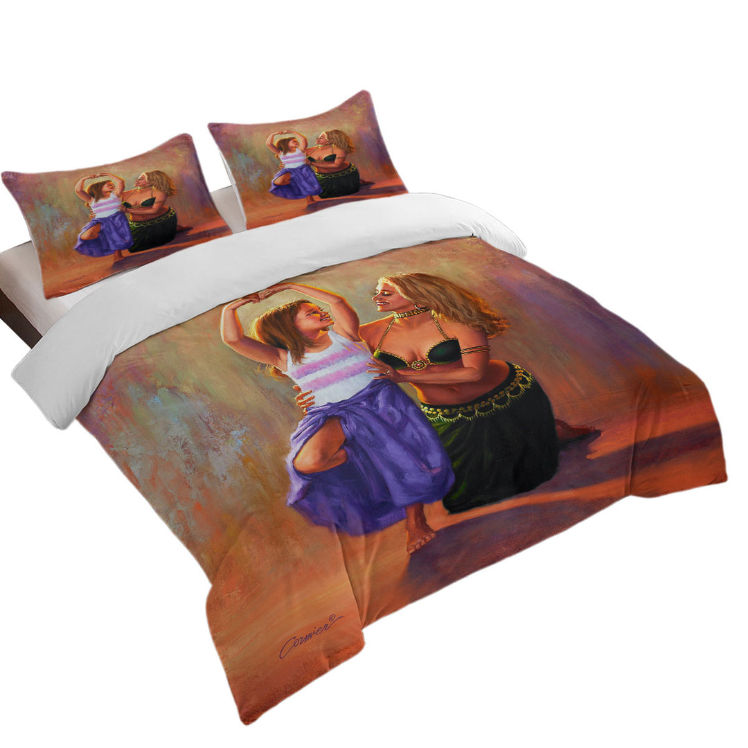 Cute Art Paintings Little Belly Dancer Coverlets