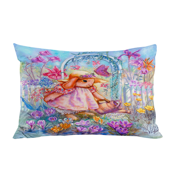 Cute Art for Kids Buttercup Bunnys Garden Pillowcases