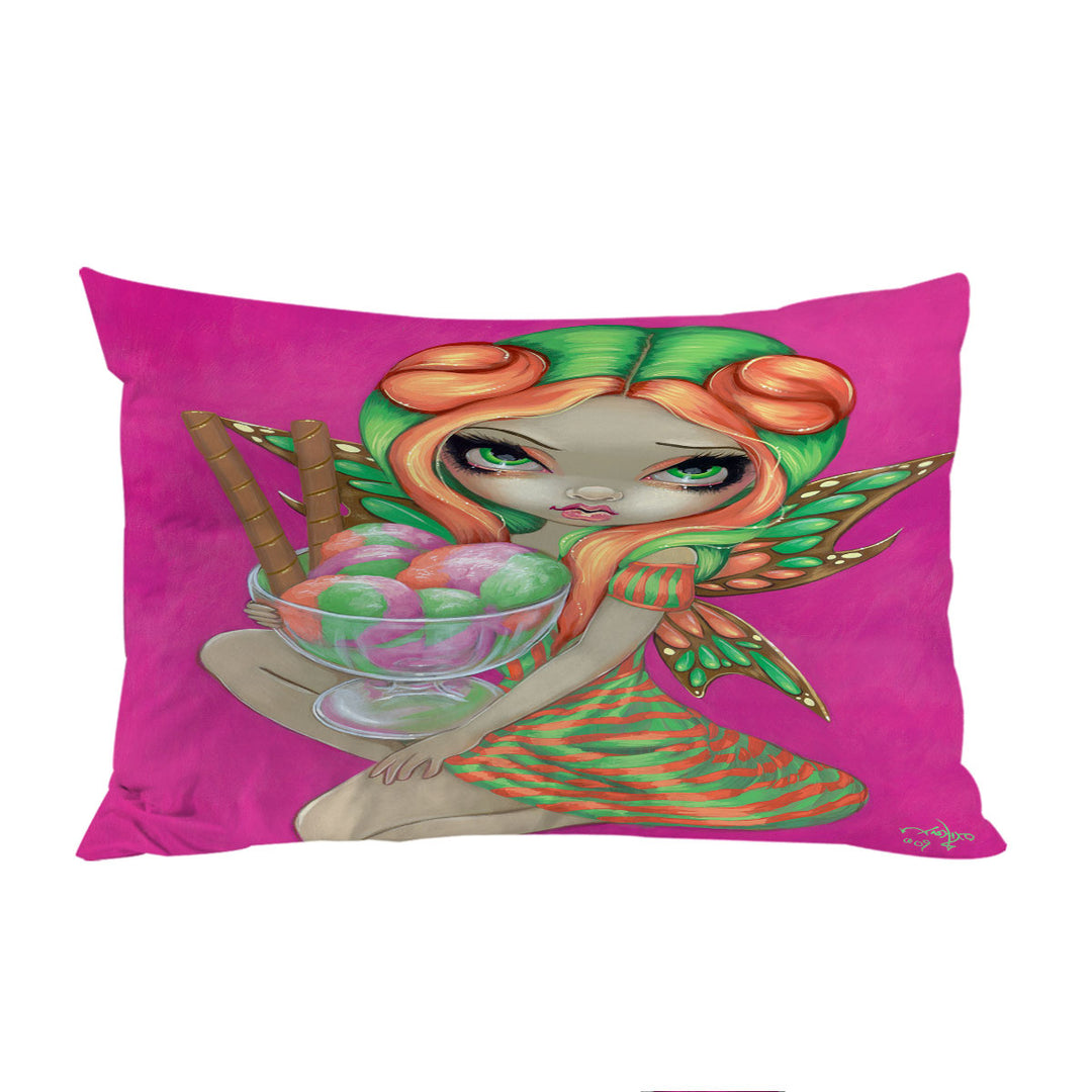 Cute Candy Lover Big Eyed Rainbow Sherbet Fairy Custom Pillow Cases