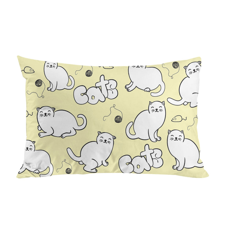 Cute Cats Drawings Pillow Cases