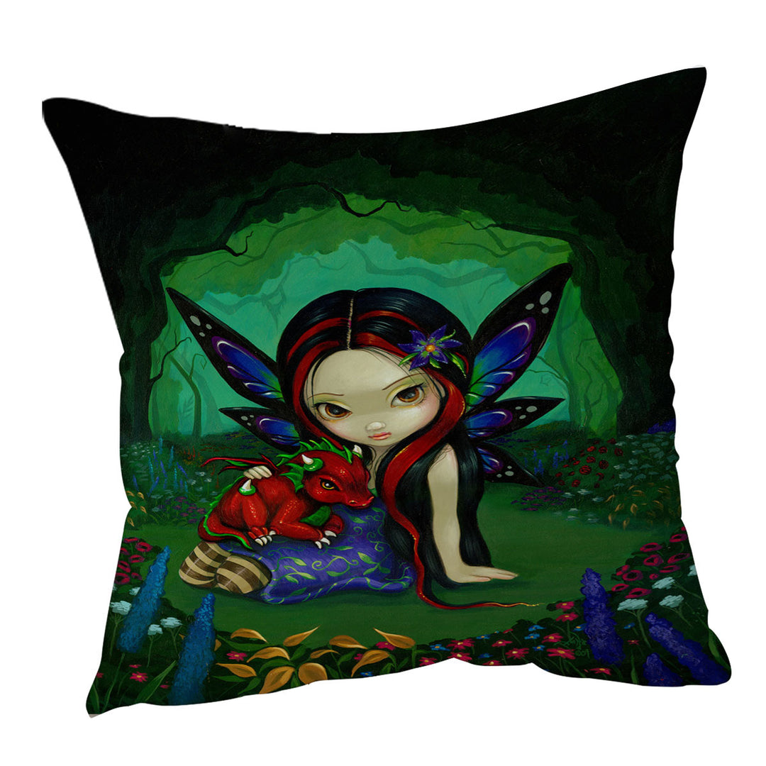 Cute Cushions Forest Fairy in the Dragonling Garden