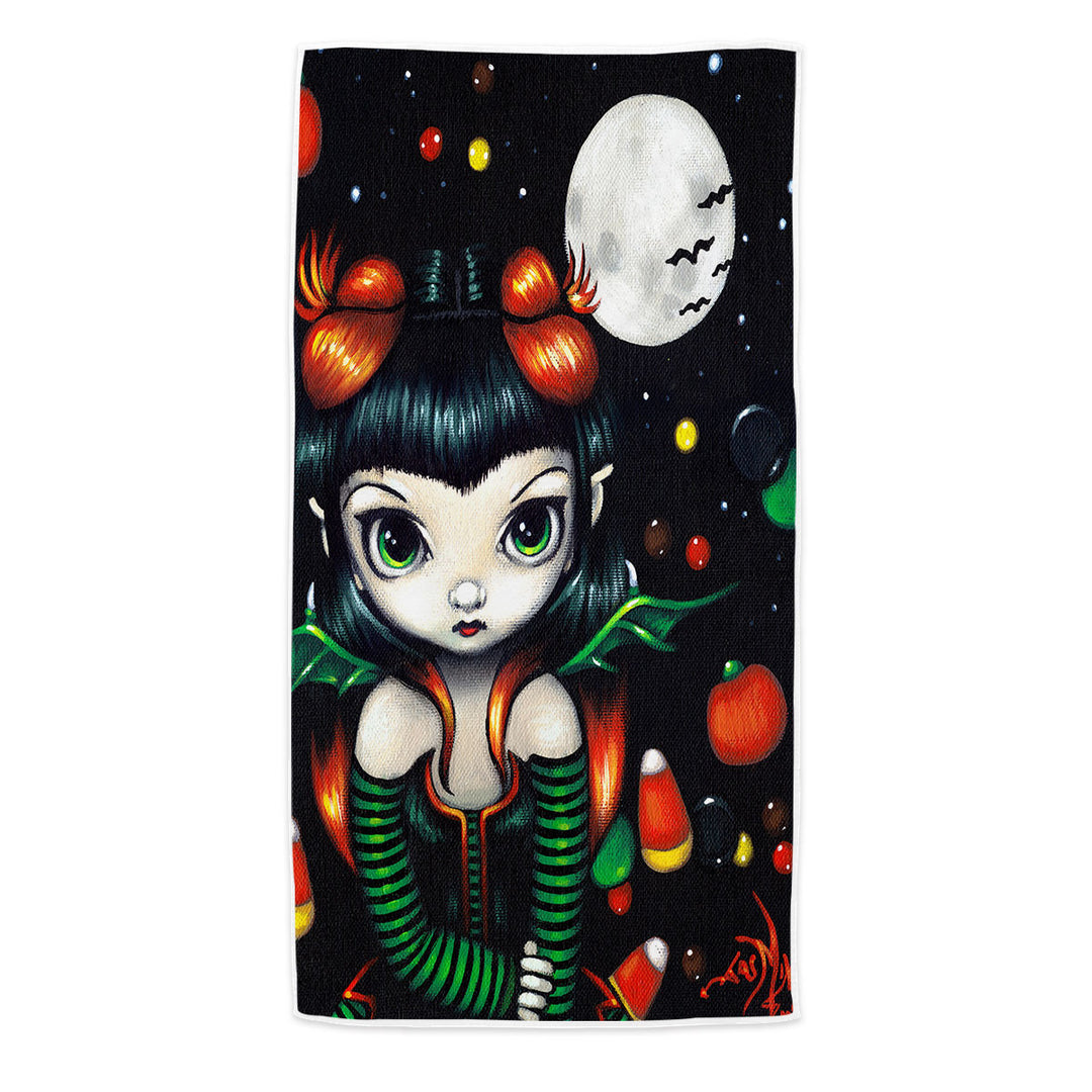 Cute Fairy Candy Corns Halloween Swims Towel