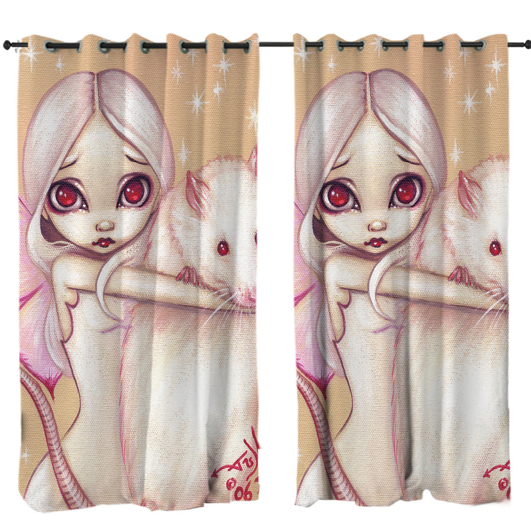 Cute Fairy and Beautiful Rat Curtains for Bedroom