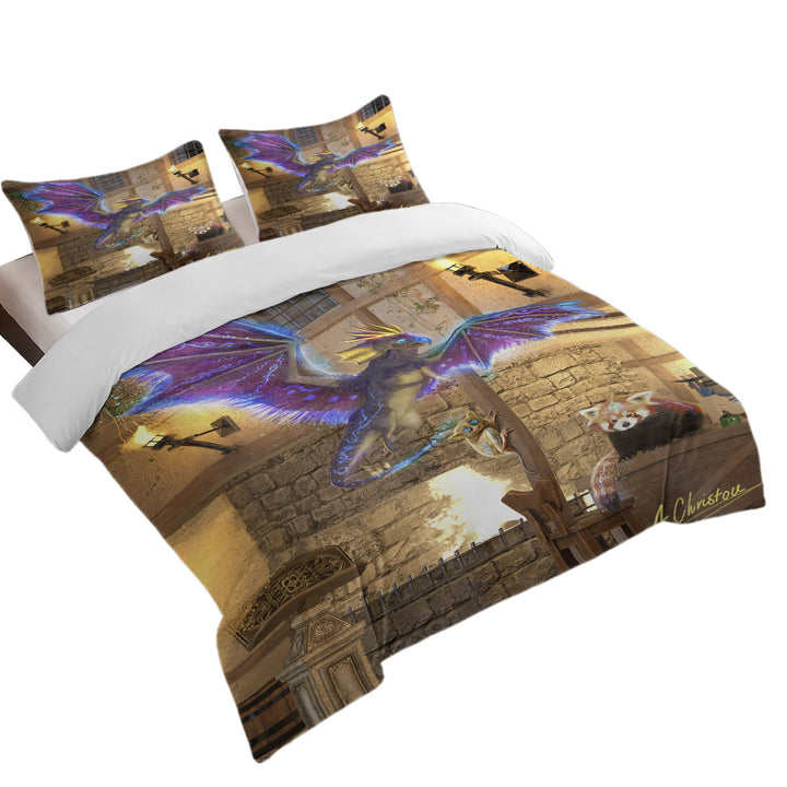 Cute Fictional Creatures for Kids Coverlets