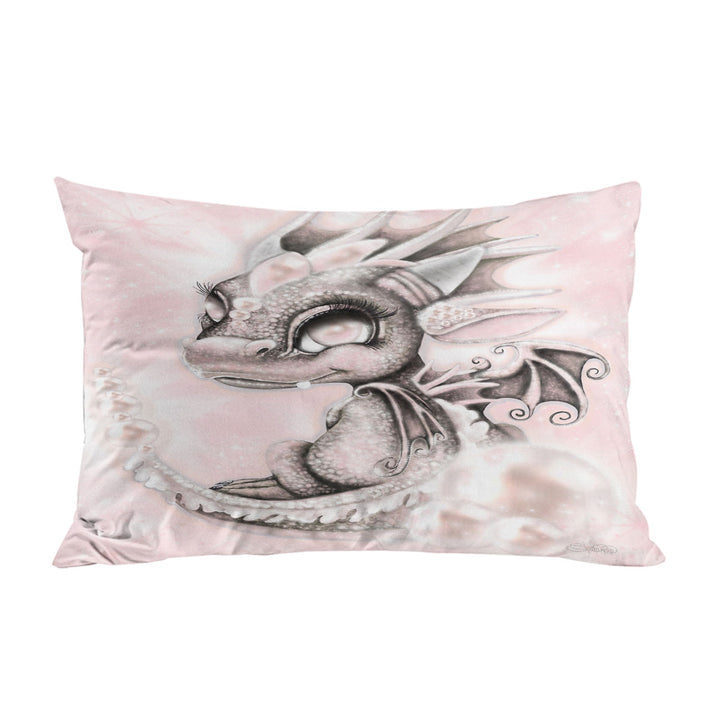 Cute Gift June Pearl Birthstone Lil Dragon Pillow Cases