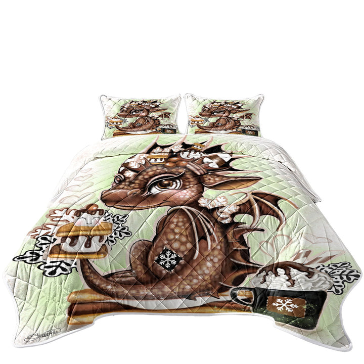 Cute Hot Chocolate and Smores Lil Dragon Quilts