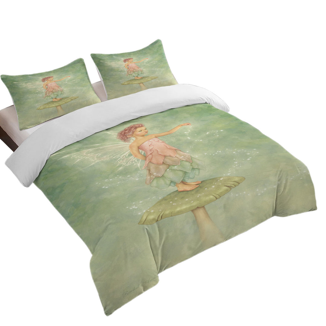 Cute Little Mushroom Fairy with Magical Dust Duvet Covers