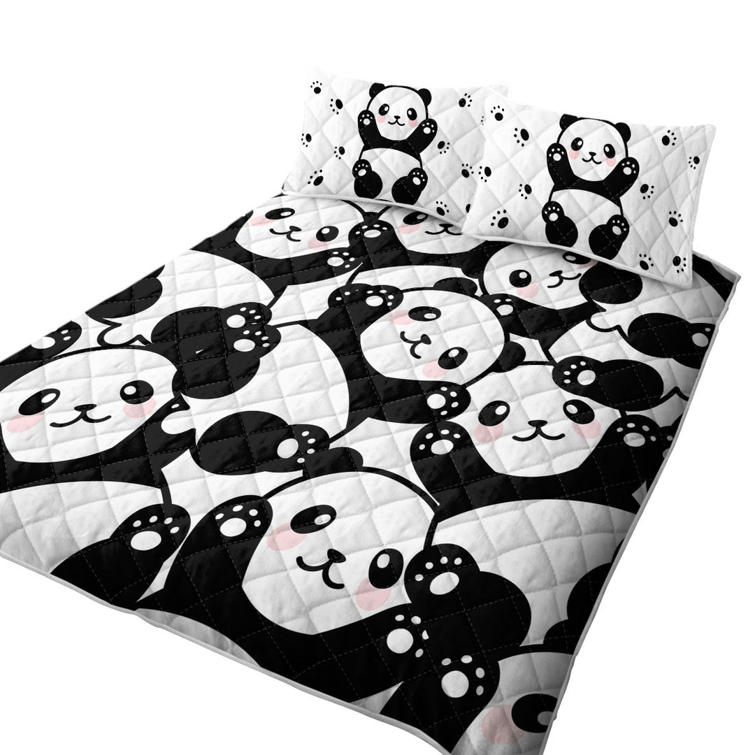 Cute Pandas Coverlet