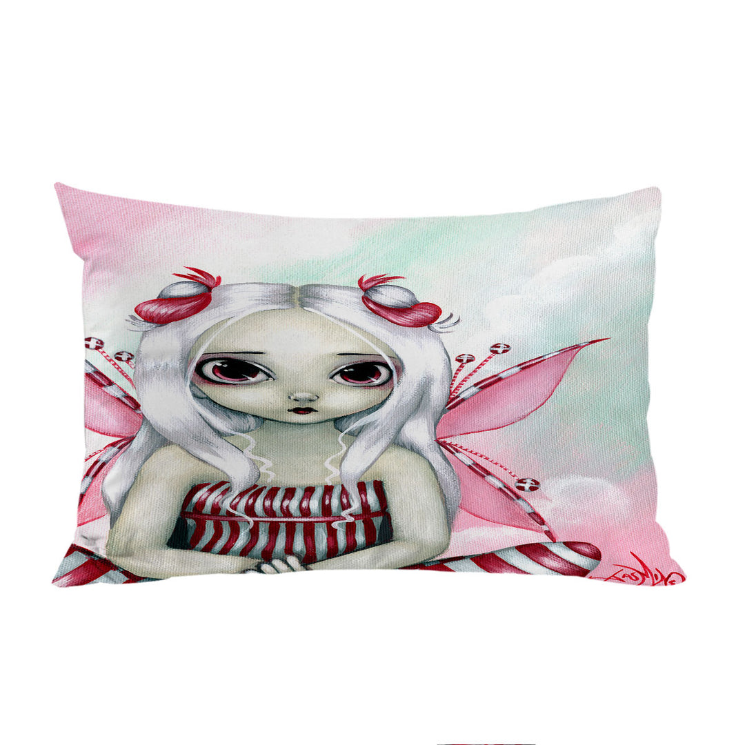 Cute Pinkish Little Fairy the Peppermint Pretty Pillowcase