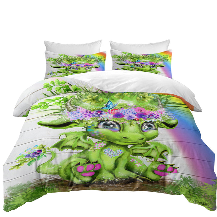 Cute Rainbow Summer Lil Dragon Best Duvet Covers