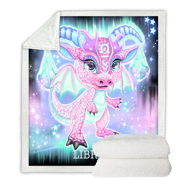 Cute Throw Gift Ideas Girly Libra Lil Dragon