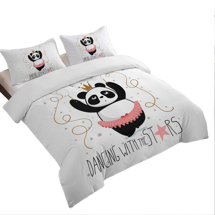 Dancing Panda Duvet Cover set