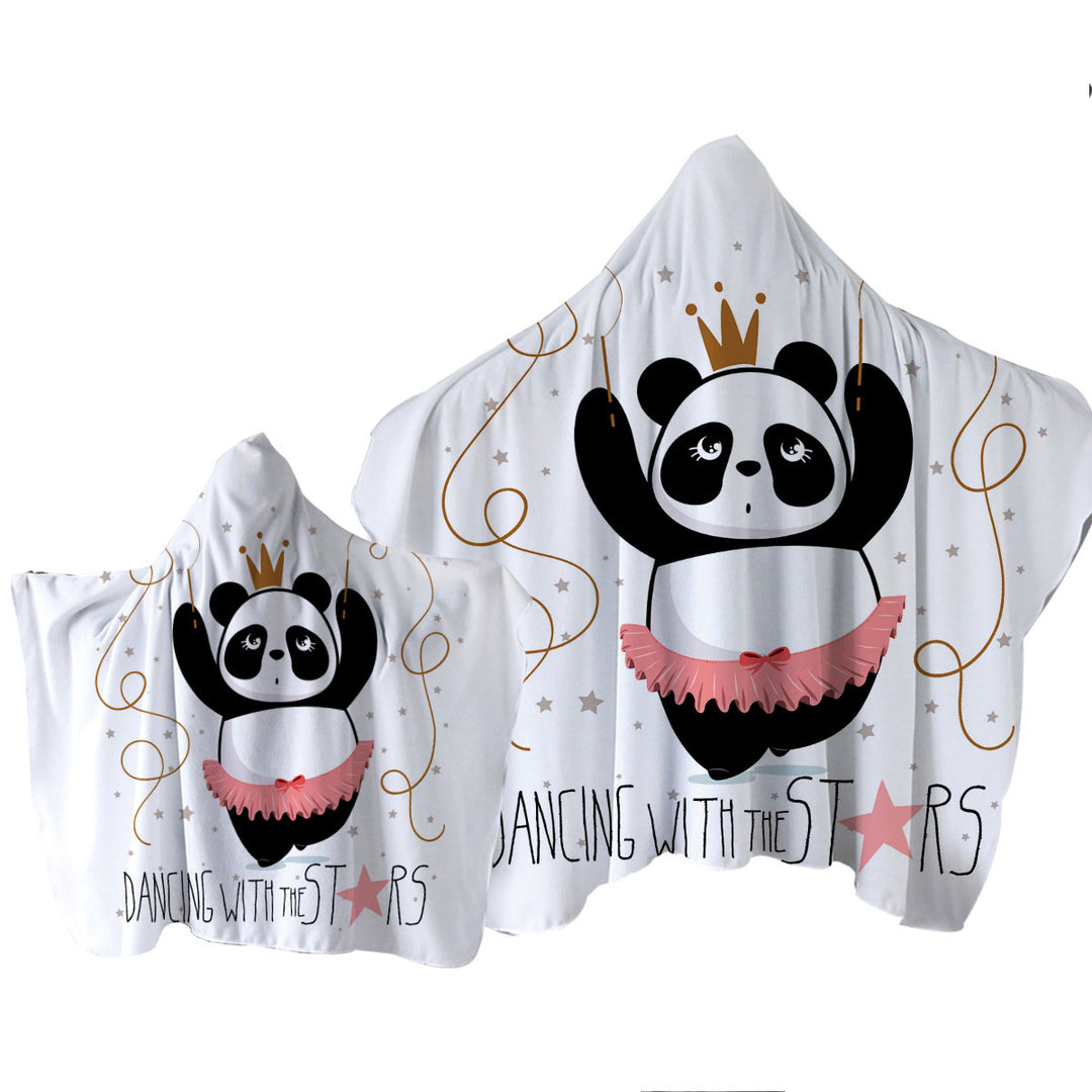 Dancing Panda Towel Hoodie