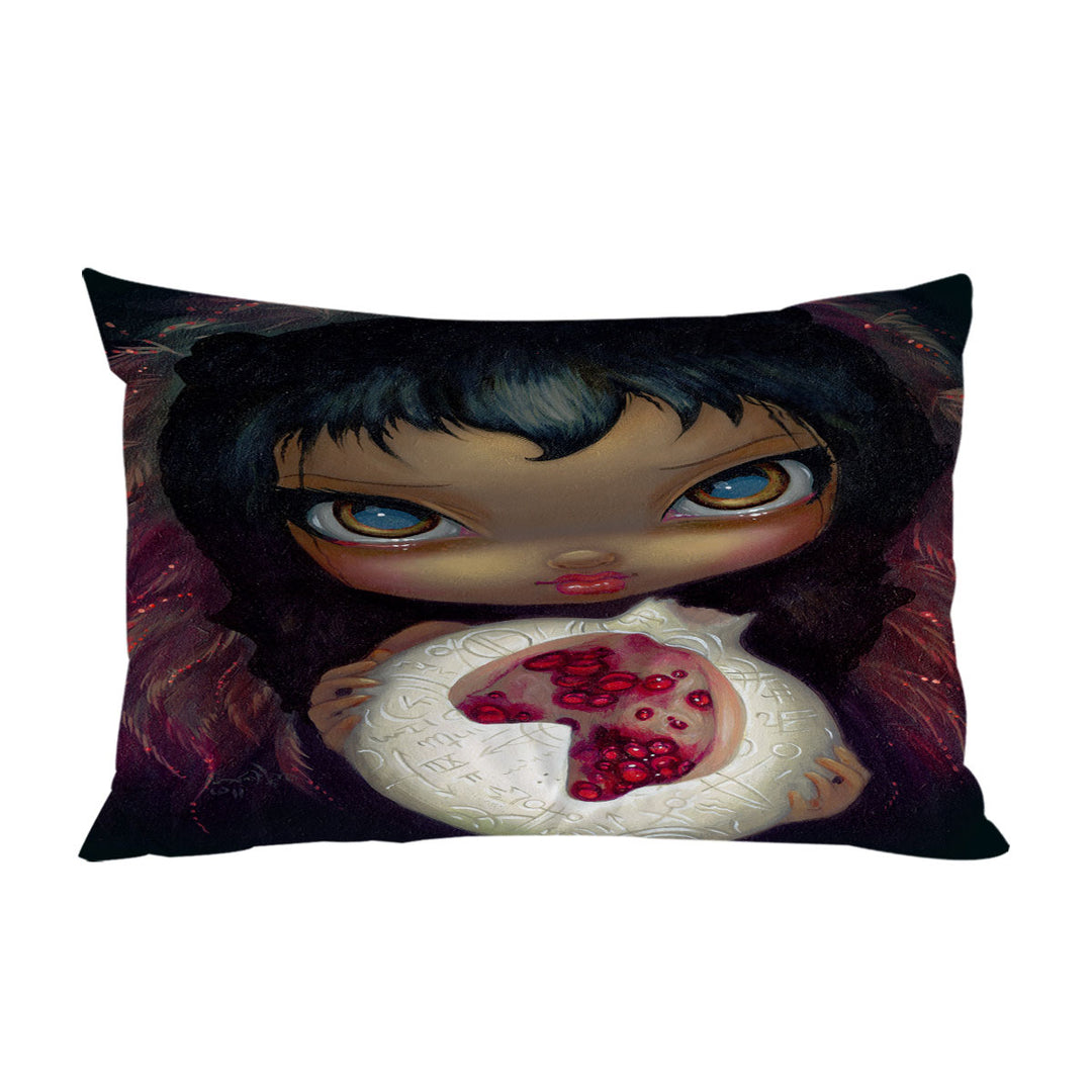 Dark Art Alchemical Angel and Pomegranate Pillowcase