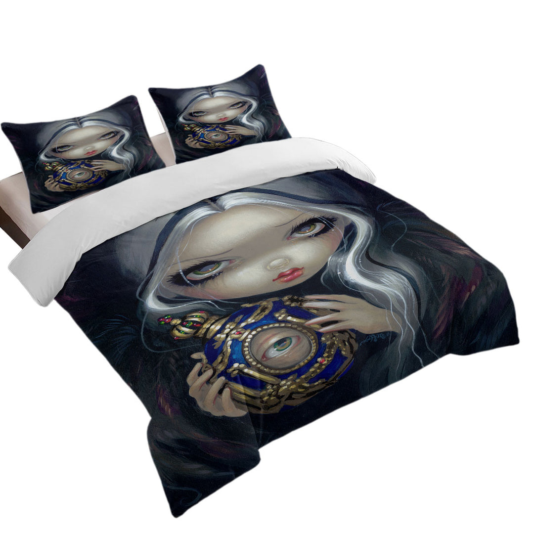 Dark Art Alchemical Angel and Witched Vase Duvet Covers