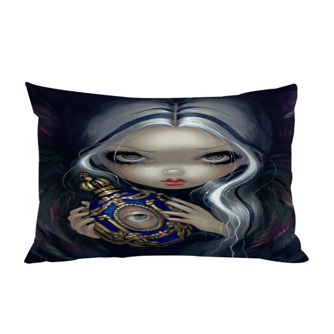 Dark Art Alchemical Angel and Witched Vase Pillow Cases