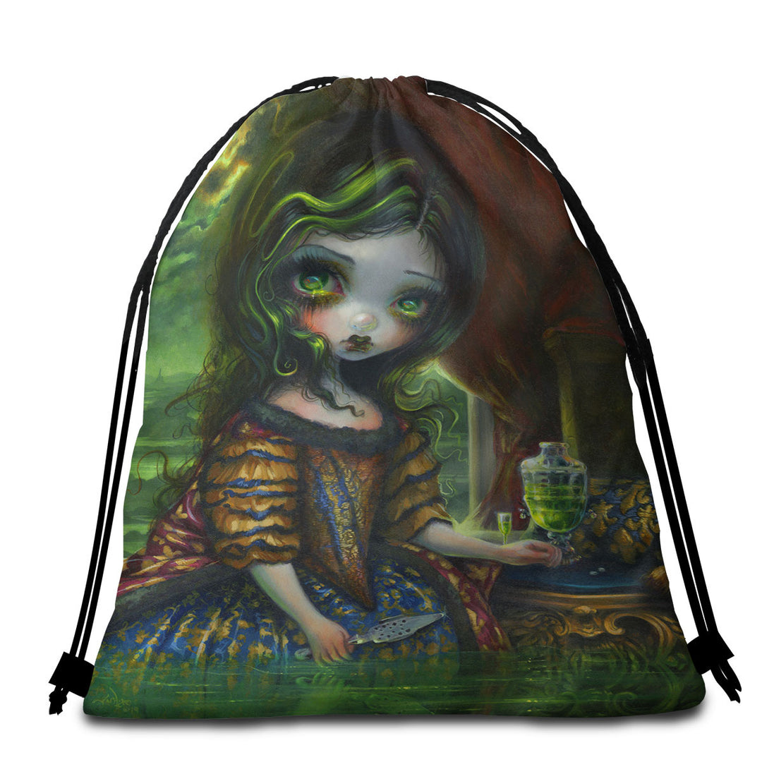 Dark Art Beach Bags and Towels the Absinthe Reflections Princess