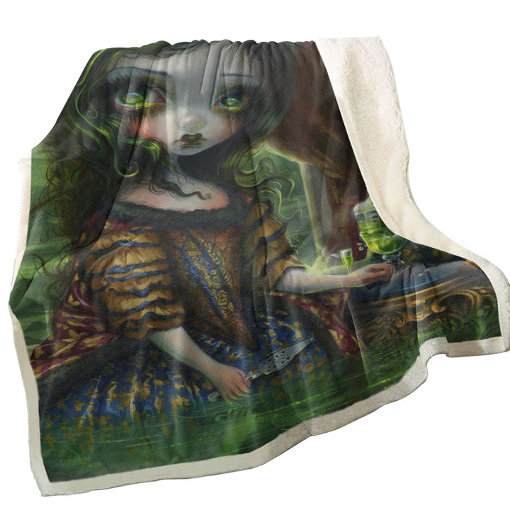 Dark Art Decorative Blankets the Absinthe Reflections Princess