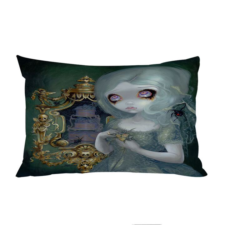 Dark Art Miss Havisham Ghostly Pale Beautiful Girl Pillowcase