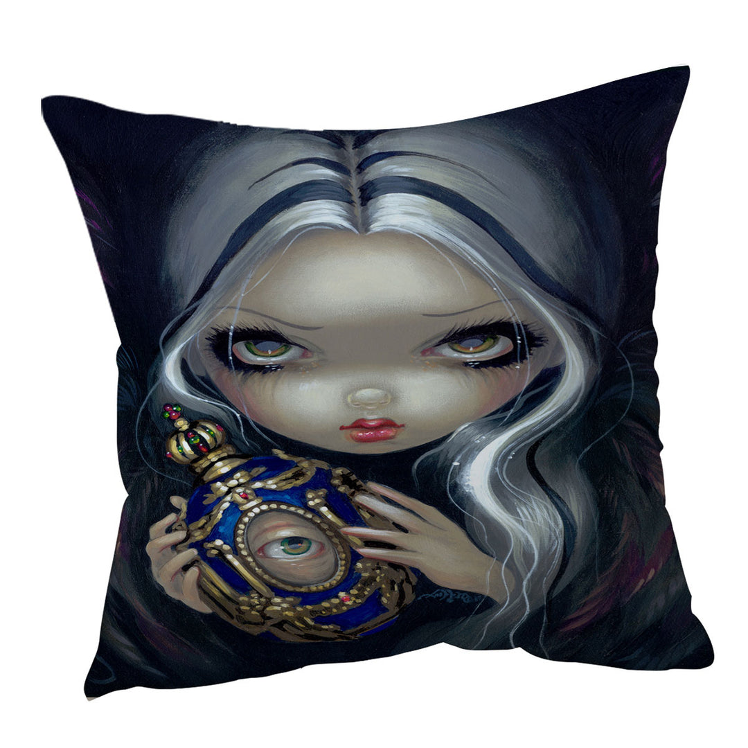 Dark Art Unique Cushions Alchemical Angel and Witched Vase