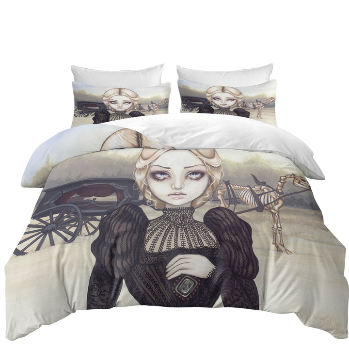 Dark Art Victorian Widow Bleak Mourning Best Duvet Covers