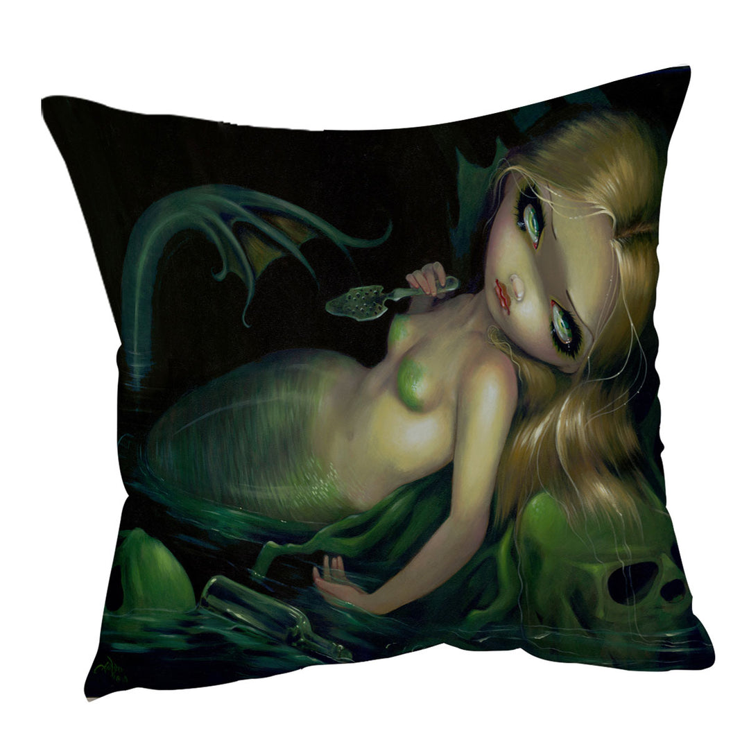 Dark Art the Absinthe Mermaid Cushions