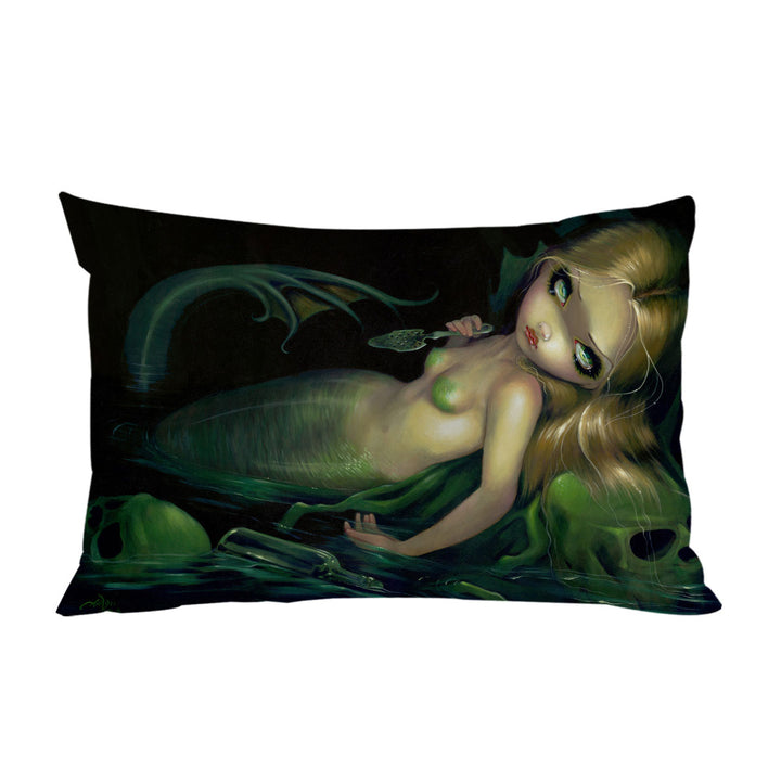 Dark Art the Absinthe Mermaid King Pillow Cases