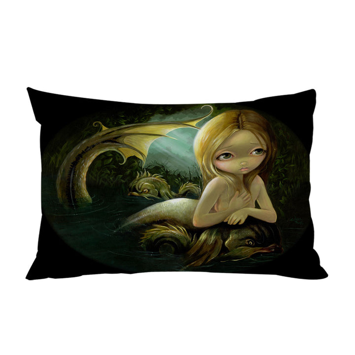 Dark Fantasy Art Mermaid a Certain Slant Of Light Custom Pillow Cases