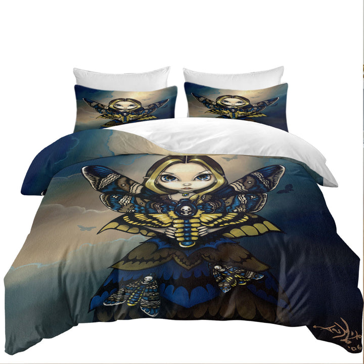 Daybed Covers Sets with Cool Moth Queen the Death_s Head Moth Fairy