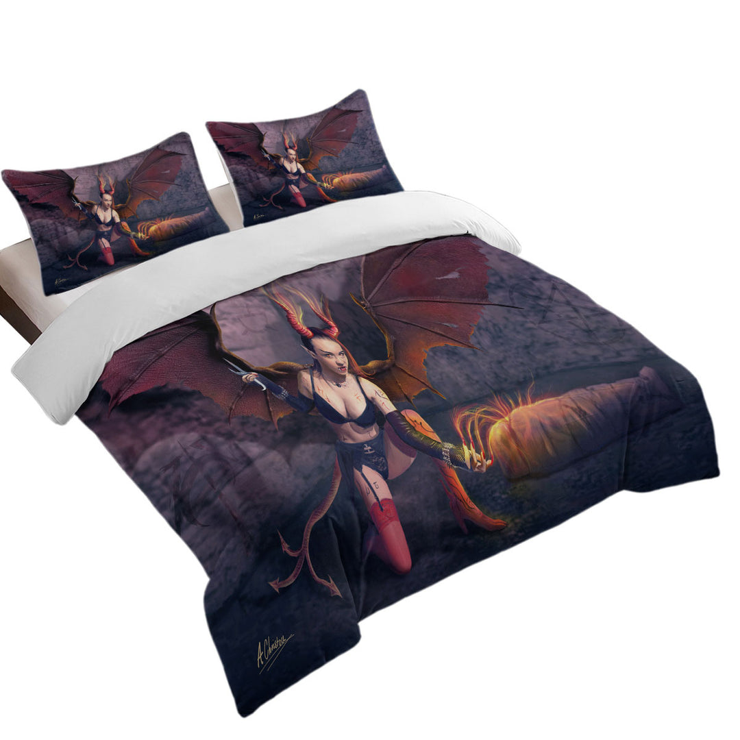 Daybed Covers Sets with Empusa Sexy Dark Angel