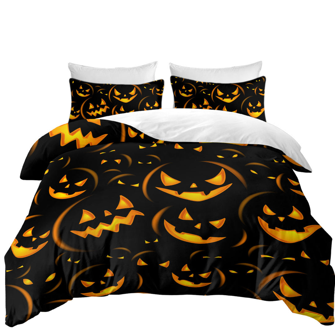 Daybed Covers Sets with Halloween Scary Pumpkins