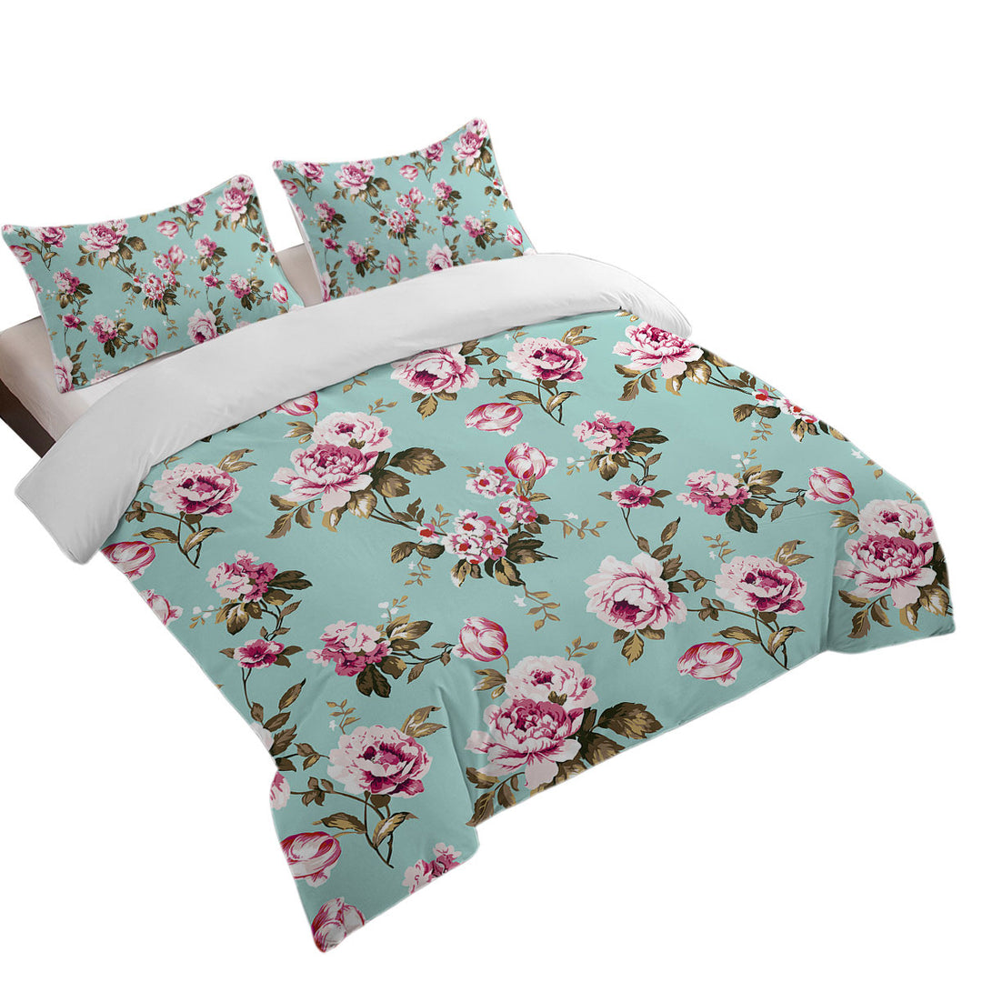 Daybed Covers Sets with Old Style Pink Roses