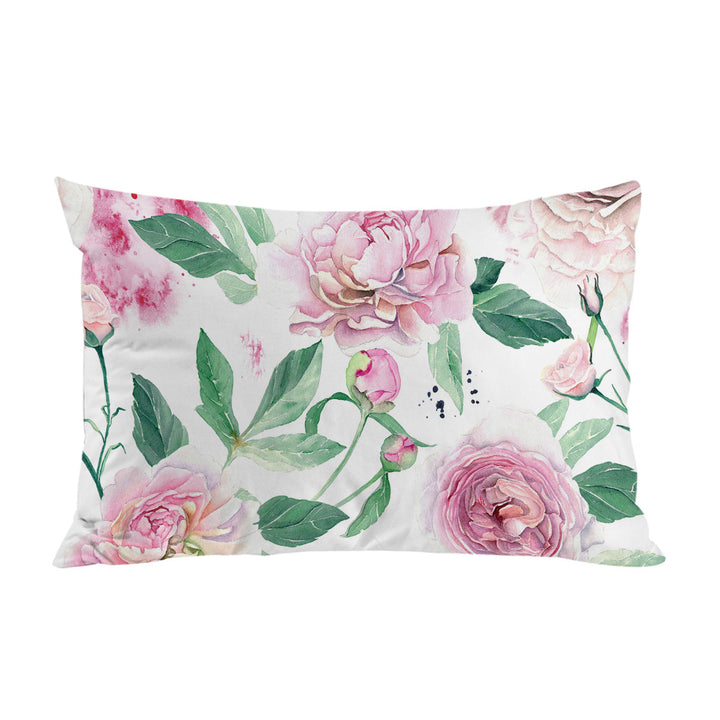 Delicate Pink Flowers Pillowcase