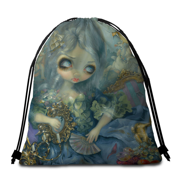 Delusions of Grandeur Ruin Beautiful Princess Beach Towels and Bags Set