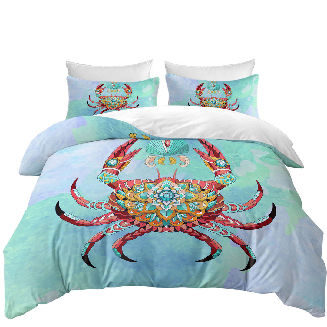 Diamond Crab Duvet Cover