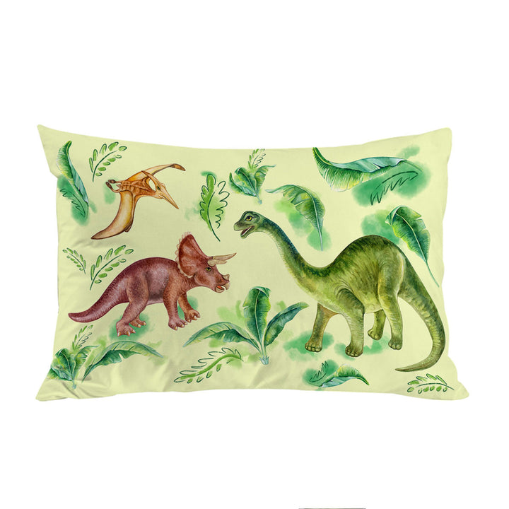 Dinosaur Drawings for Kids Pillow Cases