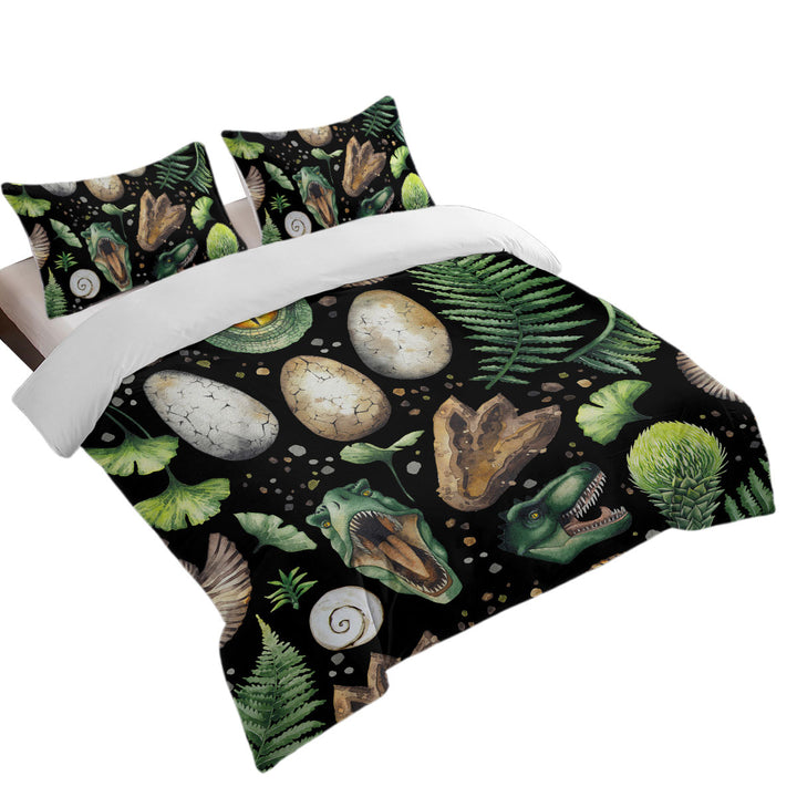 Dinosaur and Dinosaur Eggs Coverlets