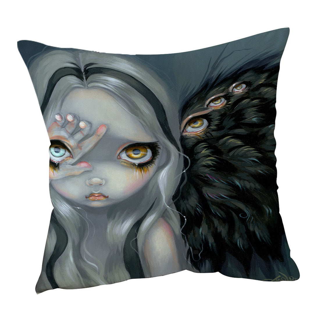 Divine Cushion Cover Hand Scary Creepy Little Fairy