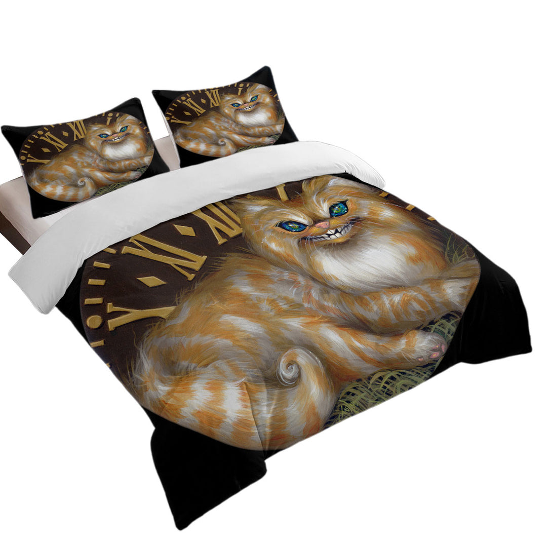 Donna Covers with Fairytale Art Cheshire Cat Clock