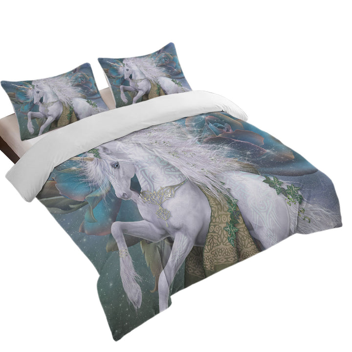 Donna Covers with Fantasy Art Magical White Unicorn