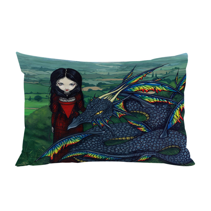 Dragon D_arc en ciel Gothic Maiden Rainbow Dragon Pillow Cases