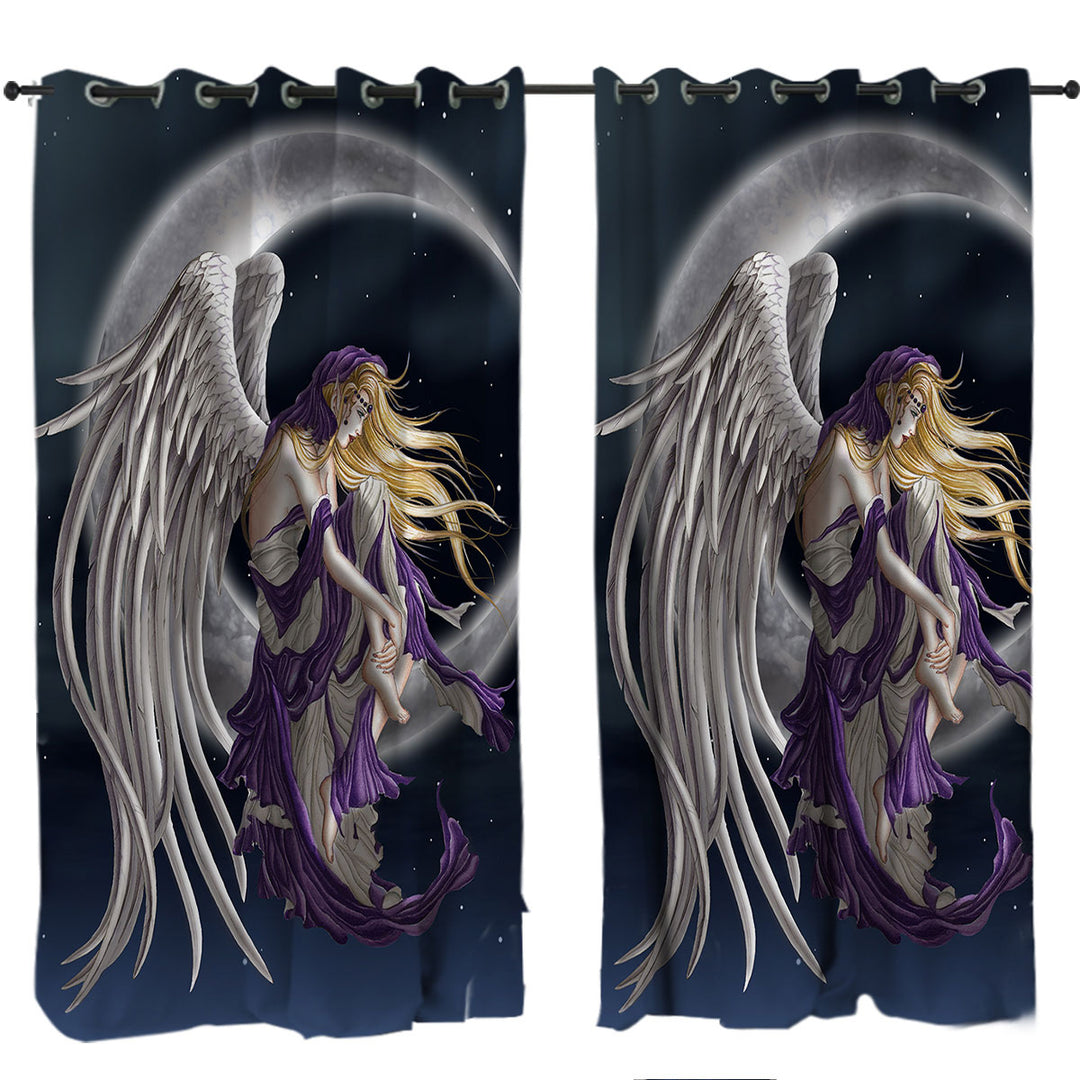 Drapes and Curtains with Touching Fantasy Art the Moon Dreamer Fairy