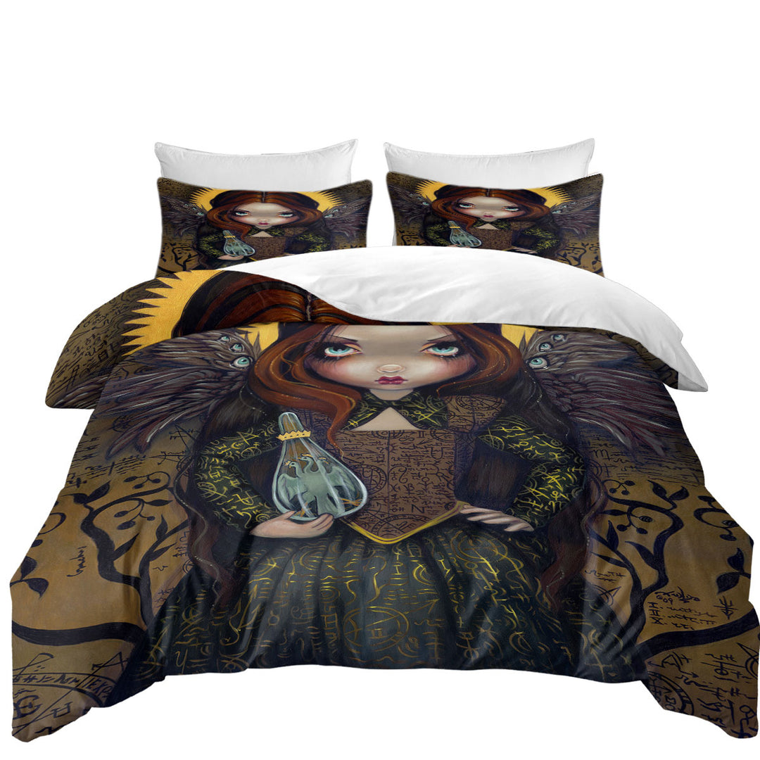 Dress of Alchemy Dark Angel Duvet Cover