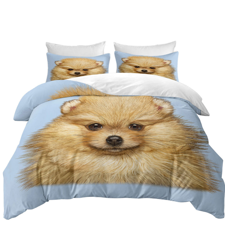 Duvet Cover sale with Cute Animal Art Pomeranian Puppy Dog