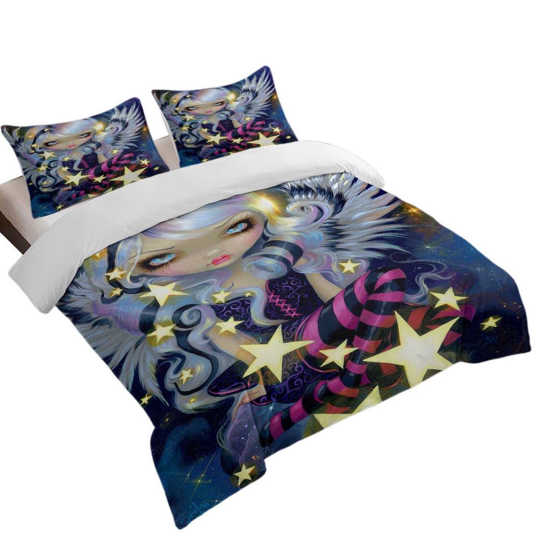 Duvet Cover set with Fantasy Painting Angel of Starlight