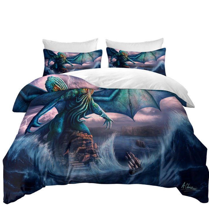 Duvet Cover with Cool and Scary the Call of Cthulhu