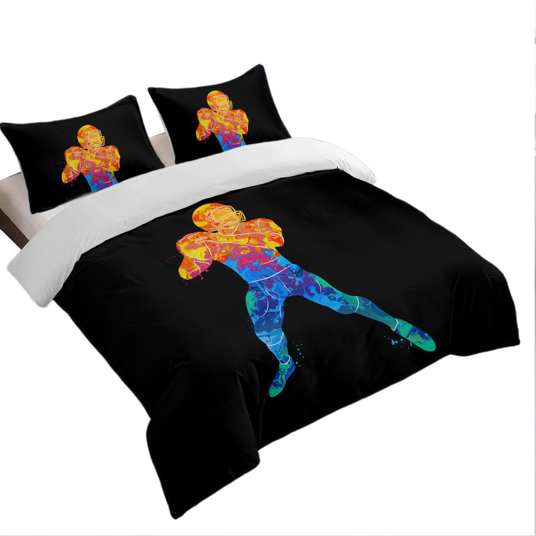 Duvet Cover with Football Player