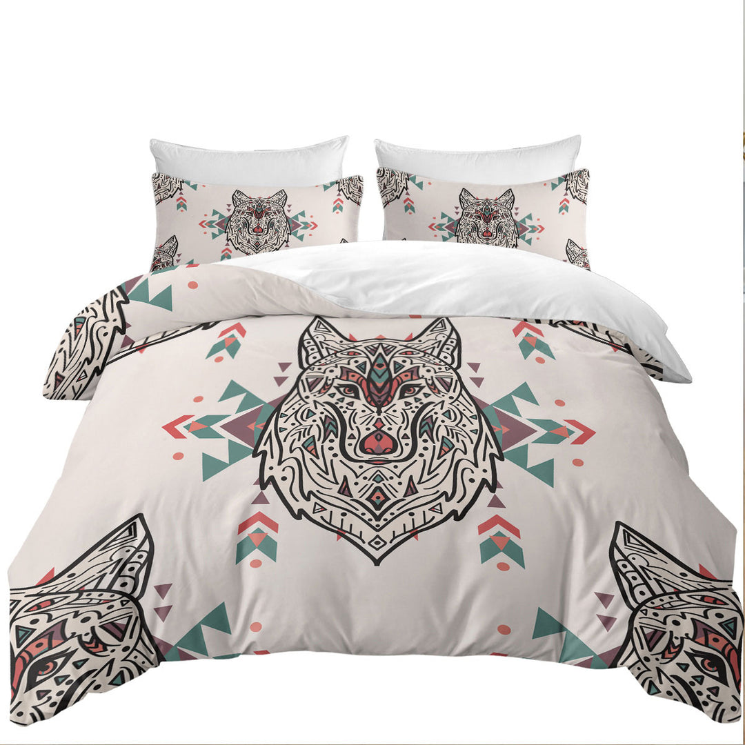 Duvet Cover with Persian Wolf