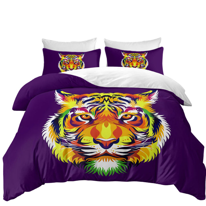 Duvet Cover with Tough Tiger Head