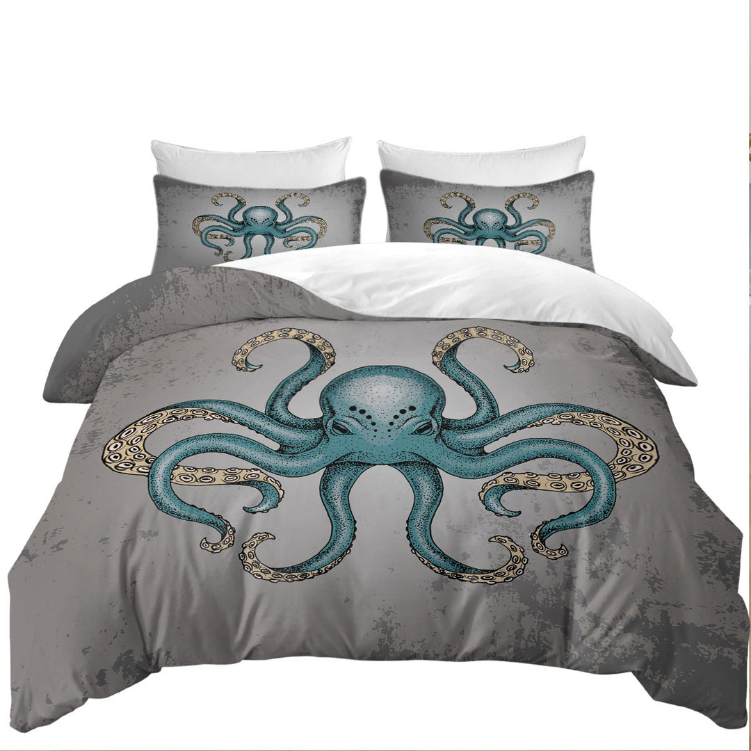 Duvet Covers King with Angry Octopus